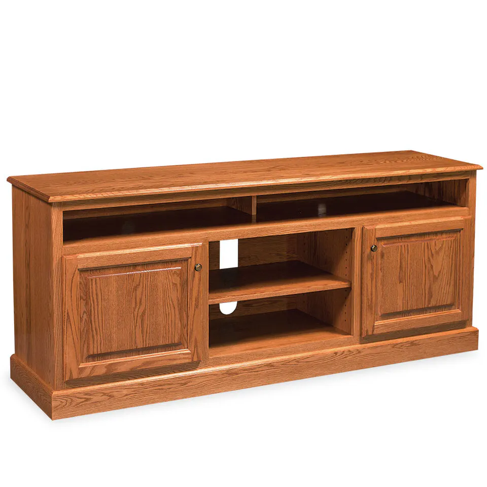 Simply Amish LECLA-L40E Classic TV Stand with Soundbar Shelf – 73.5″w