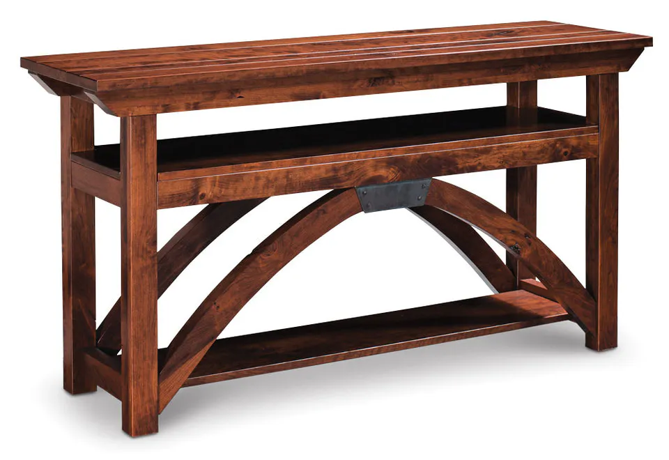Simply Amish LETRB-B09E B&O Railroad Trestle Bridge Open TV Stand, 60" Simply Amish LETRB-B09E B&O Railroad Trestle Bridge Open TV Stand, 60"