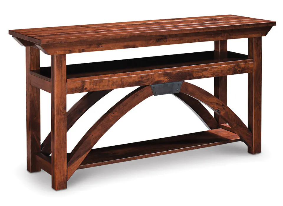 Simply Amish LETRB-B09E B&O Railroad Trestle Bridge Open TV Stand, 60" Simply Amish LETRB-B09E B&O Railroad Trestle Bridge Open TV Stand, 60"