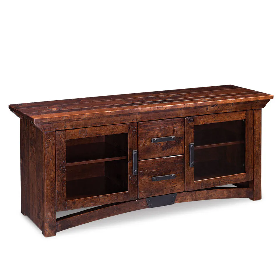 Simply Amish LETRB-A34E B&O Railroad Trestle Bridge TV Console, 75″