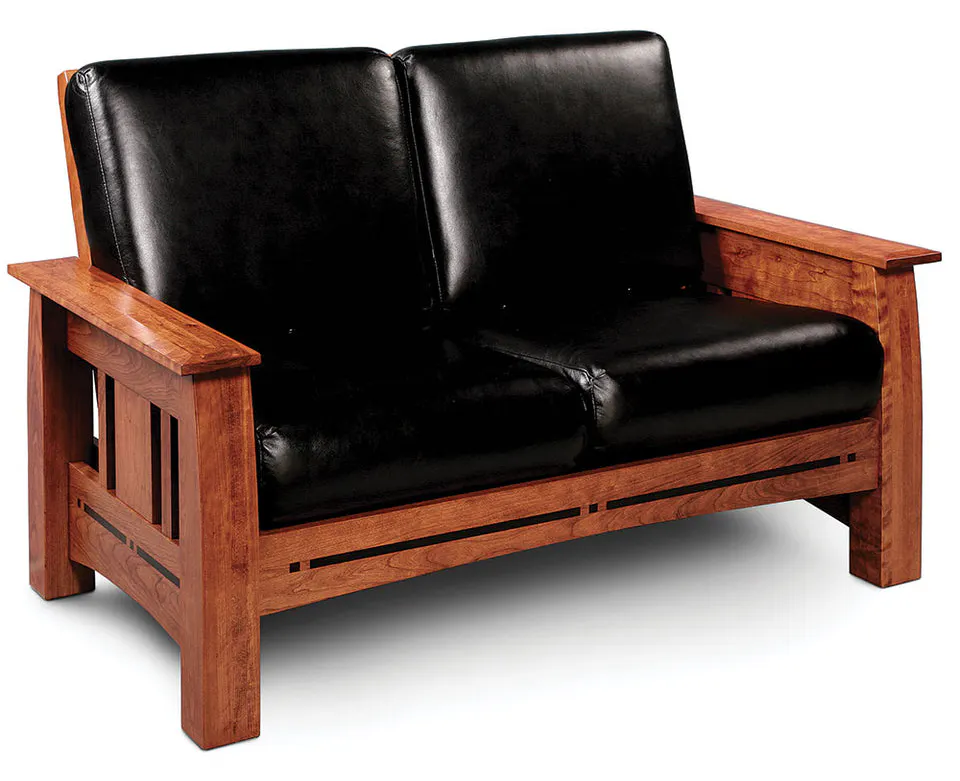 Simply Amish LFAL101-F Aspen Loveseat with Inlay Simply Amish LFAL101-F Aspen Loveseat with Inlay
