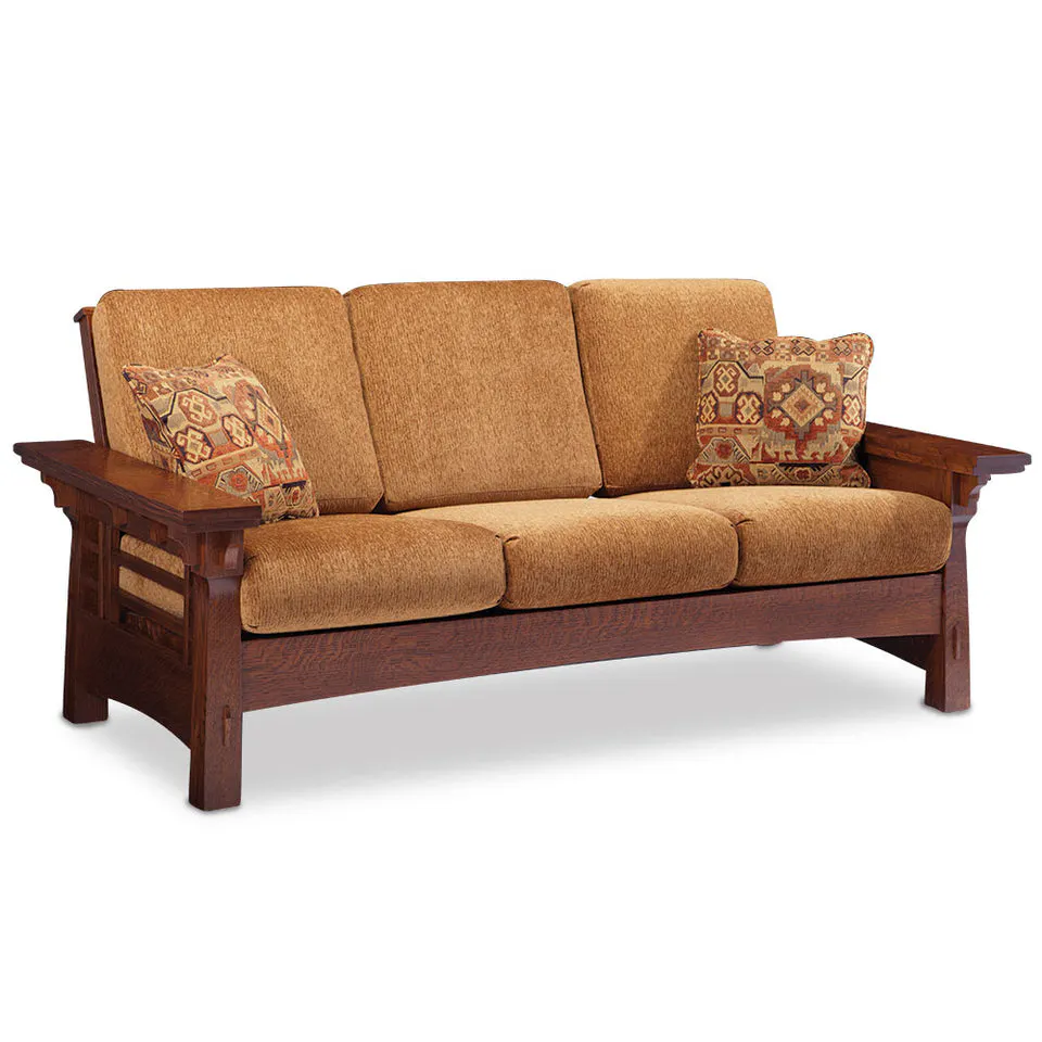 Simply Amish LFMAL101-L MaKayla LoveSeat w/ Leather Cushions Simply Amish LFMAL101-L MaKayla LoveSeat w/ Leather Cushions