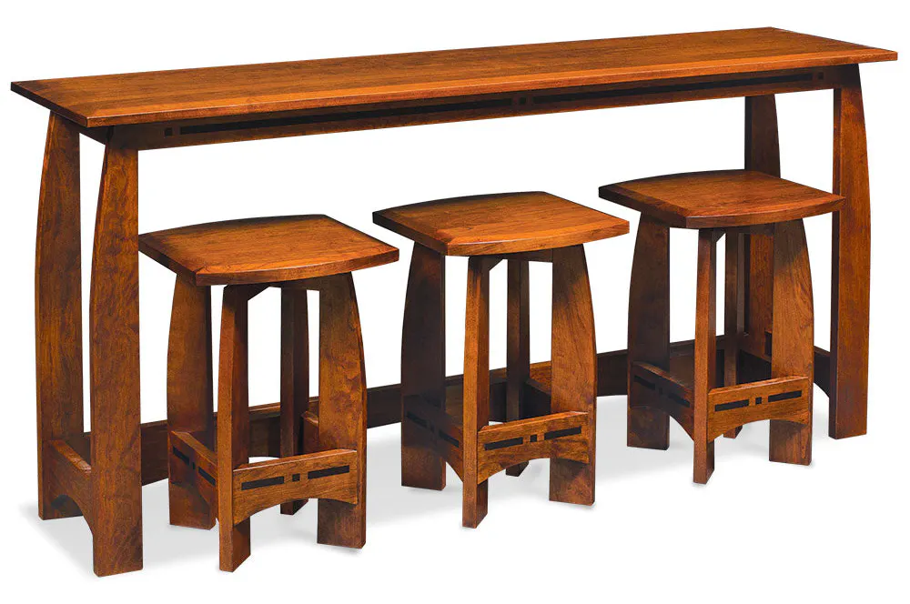 Simply Amish LOASP-39C4A Aspen Console Bar Table, 72" Simply Amish LOASP-39C4A Aspen Console Bar Table, 72"