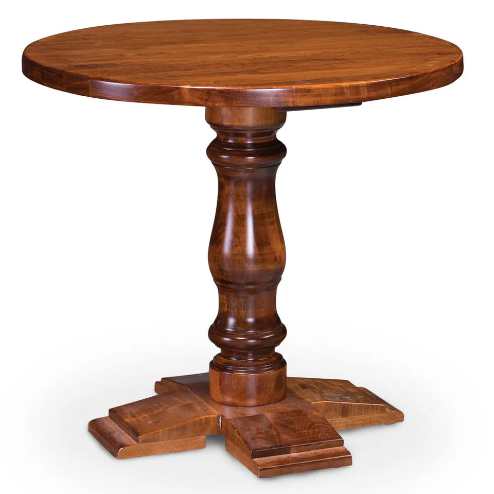 Simply Amish LOCHS-06N0 Charleston End Table, 24″ Dia