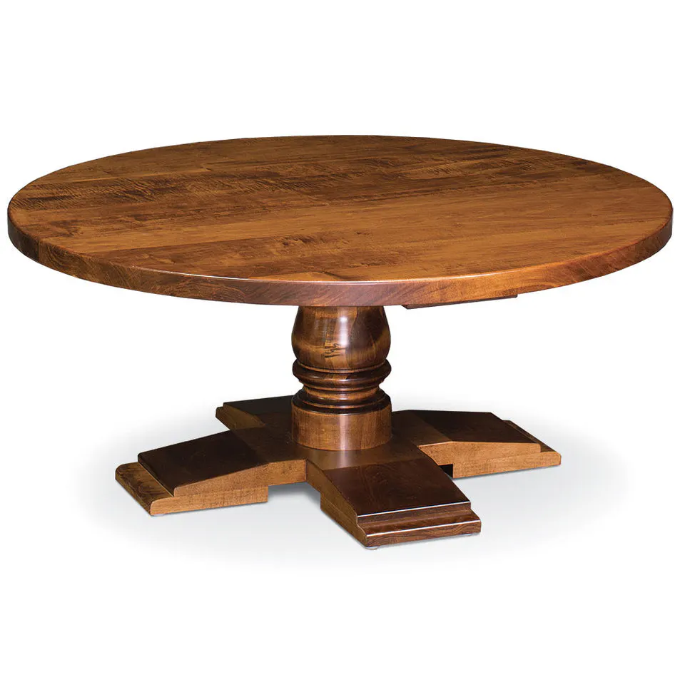 Simply Amish LOCHS-02I06 Charleston Round Coffee Table, 48″
