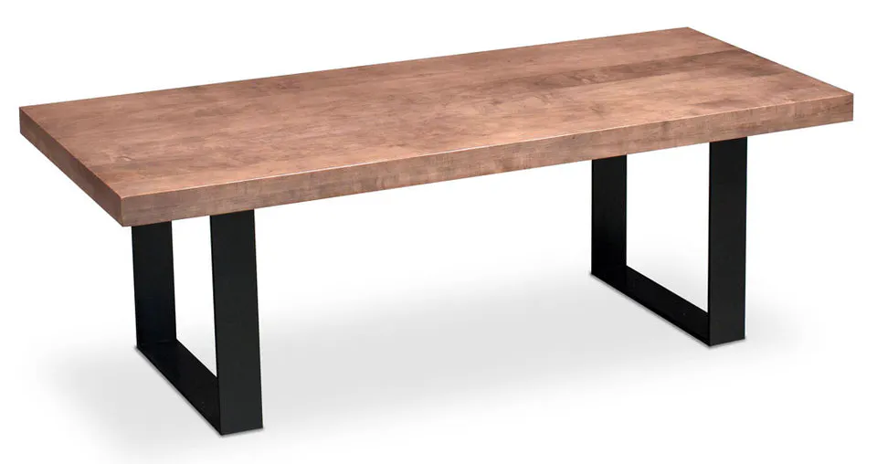 Simply Amish LOIRN-25C4A-B Ironwood Coffee Table, 54" w/ Black Base Simply Amish LOIRN-25C4A-B Ironwood Coffee Table, 54" w/ Black Base