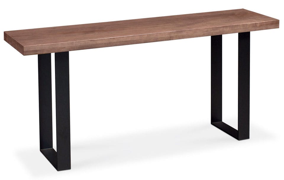 Simply Amish LOIRN-31C0A-B Ironwood Sofa Table, 48" w/ Black Base Simply Amish LOIRN-31C0A-B Ironwood Sofa Table, 48" w/ Black Base