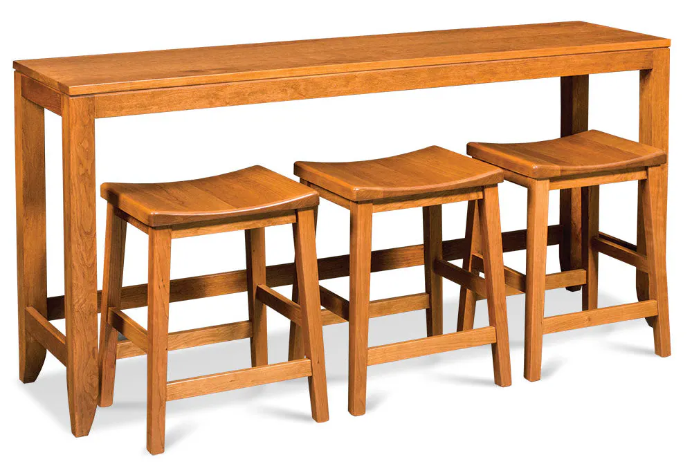 Simply Amish LOJUS-39C4A Justine Console Bar Table, 72" Simply Amish LOJUS-39C4A Justine Console Bar Table, 72"