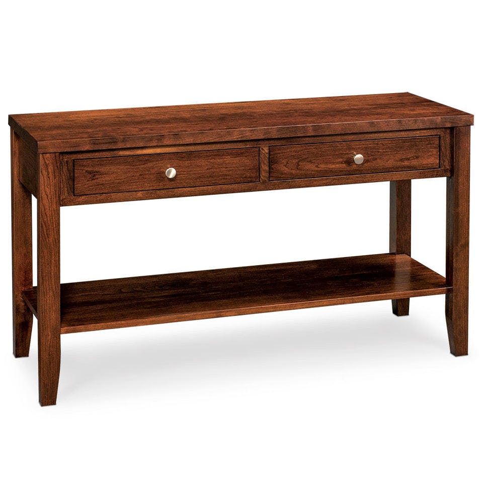 Simply Amish LOPAR-31A1A Parkdale Sofa Table with Shelf, 60″