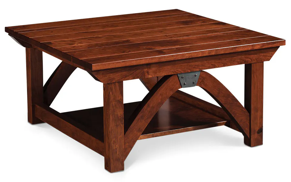 Simply Amish LOTRB-02E0 B&O Railroad Trestle Bridge Square Coffee Table, 36" Simply Amish LOTRB-02E0 B&O Railroad Trestle Bridge Square Coffee Table, 36"