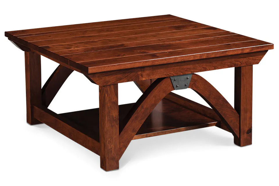 Simply Amish LOTRB-02E0 B&O Railroad Trestle Bridge Square Coffee Table, 36" Simply Amish LOTRB-02E0 B&O Railroad Trestle Bridge Square Coffee Table, 36"