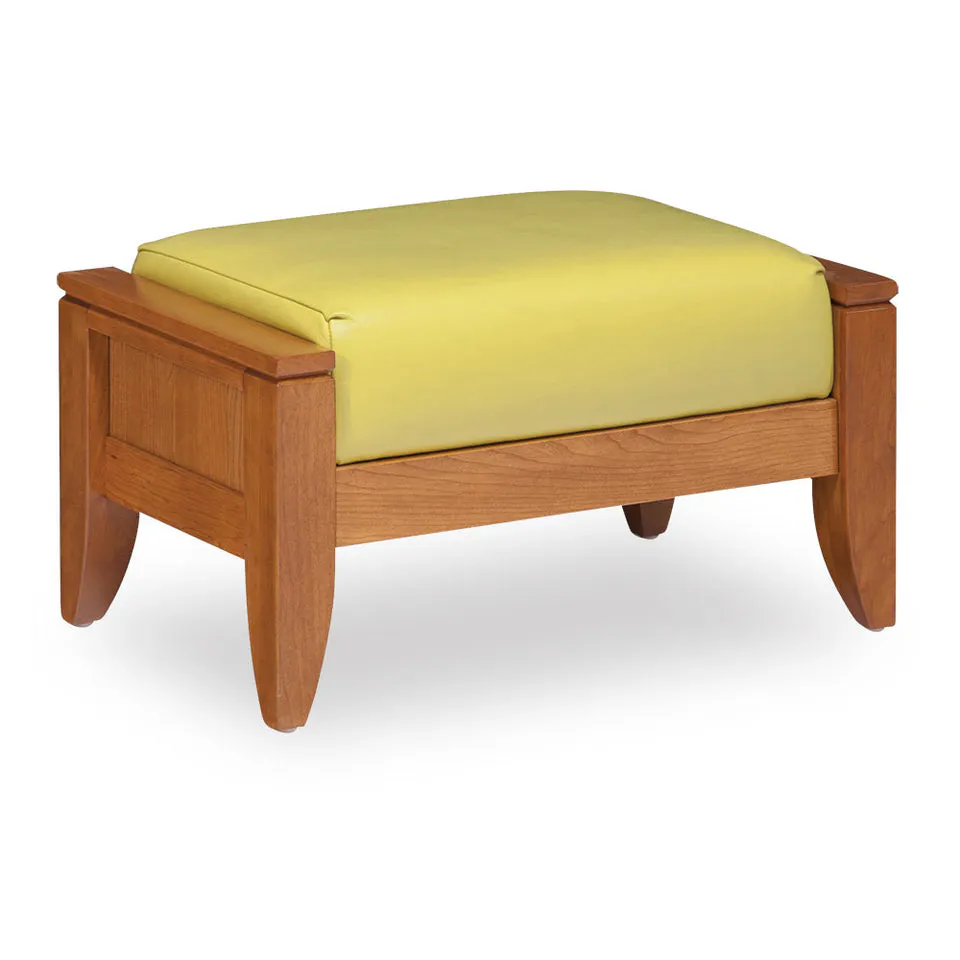 Simply Amish LSJSO-L Justine Ottoman w/ Leather Cushions