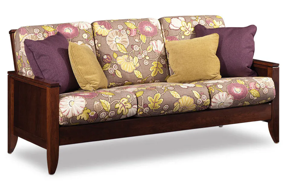 Simply Amish LSJSL-L Justine LoveSeat w/ Leather Cushions Simply Amish LSJSL-L Justine LoveSeat w/ Leather Cushions