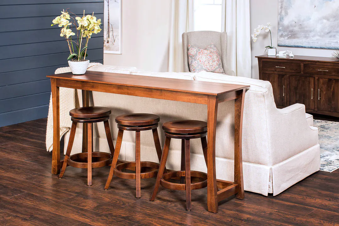 Simply Amish LOLFT-39C4A Loft Console Bar Table, 72" Simply Amish LOLFT-39C4A Loft Console Bar Table, 72"