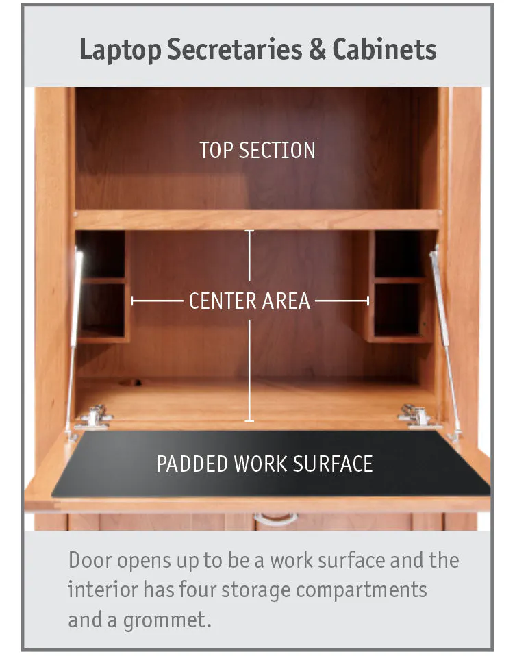 Simply Amish FDASPLC Aspen Laptop Cabinet with Inlay Simply Amish FDASPLC Aspen Laptop Cabinet with Inlay