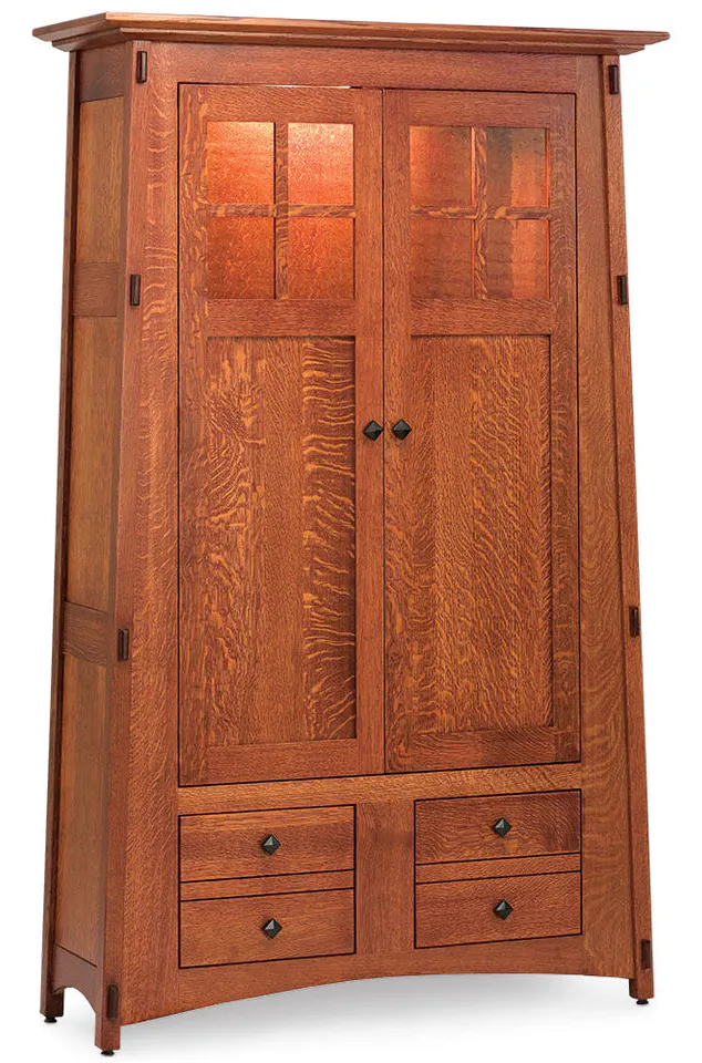 Simply Amish MAMCBC McCoy Bookcase with Wood Doors Simply Amish MAMCBC McCoy Bookcase with Wood Doors