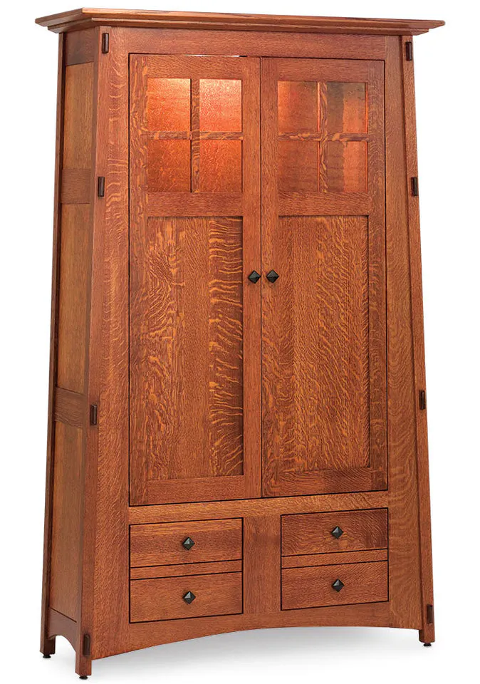 Simply Amish MAMCBC McCoy Bookcase with Wood Doors Simply Amish MAMCBC McCoy Bookcase with Wood Doors