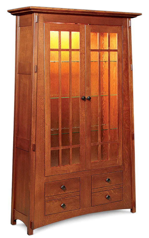 Simply Amish MAMCBOC McCoy Bookcase with Glass Doors Simply Amish MAMCBOC McCoy Bookcase with Glass Doors