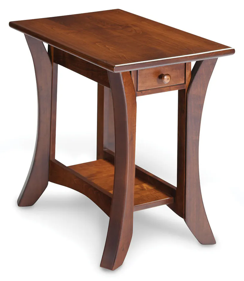 Simply Amish MAPAO1624E Park Avenue 1-Drawer Open Chair Side Table Simply Amish MAPAO1624E Park Avenue 1-Drawer Open Chair Side Table