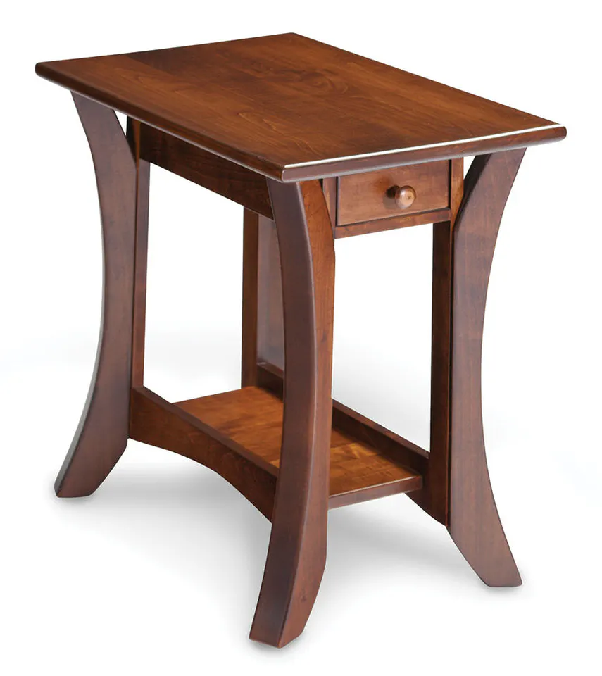 Simply Amish MAPAO1624E Park Avenue 1-Drawer Open Chair Side Table Simply Amish MAPAO1624E Park Avenue 1-Drawer Open Chair Side Table