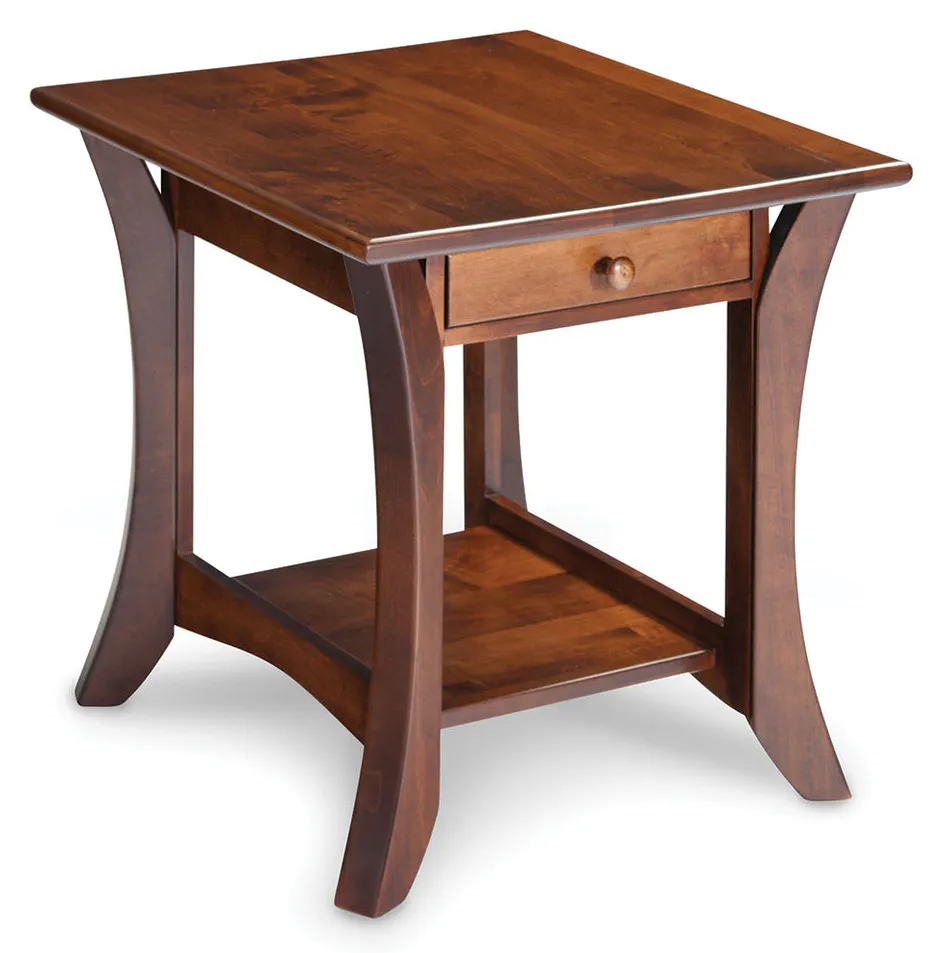 Simply Amish MAPAO2224E Park Avenue 1-Drawer Open End Table Simply Amish MAPAO2224E Park Avenue 1-Drawer Open End Table