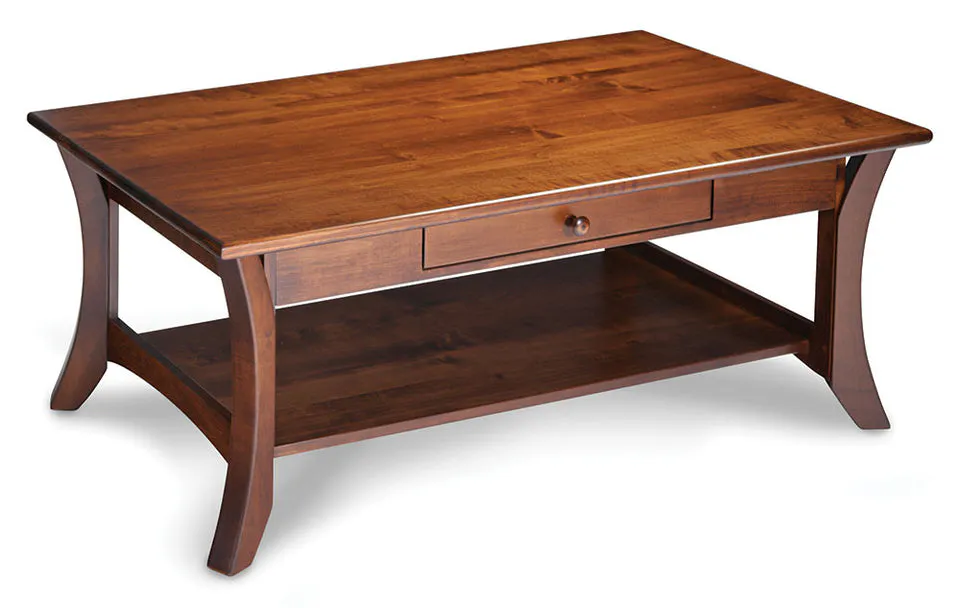 Simply Amish MAPAOC Park Avenue 1-Drawer Open Coffee Table Simply Amish MAPAOC Park Avenue 1-Drawer Open Coffee Table