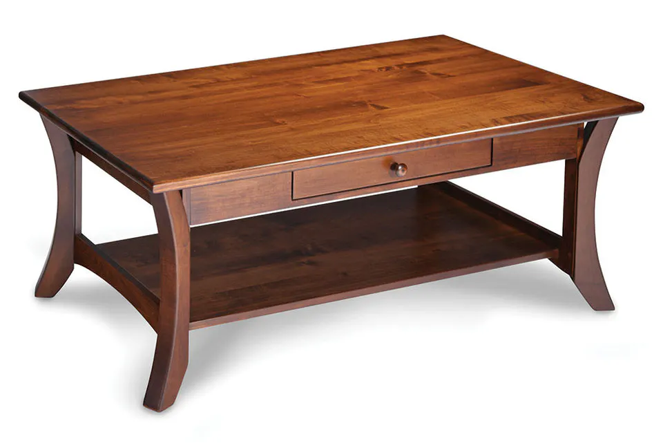 Simply Amish MAPAOC Park Avenue 1-Drawer Open Coffee Table Simply Amish MAPAOC Park Avenue 1-Drawer Open Coffee Table