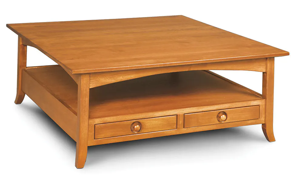 Simply Amish MASH4242 Shaker Hill 4-Drawer Square Coffee Table Simply Amish MASH4242 Shaker Hill 4-Drawer Square Coffee Table