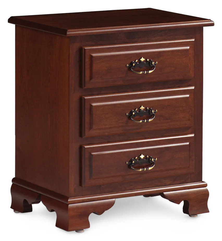 Simply Amish ME319BC Classic Nightstand with Drawers Simply Amish ME319BC Classic Nightstand with Drawers