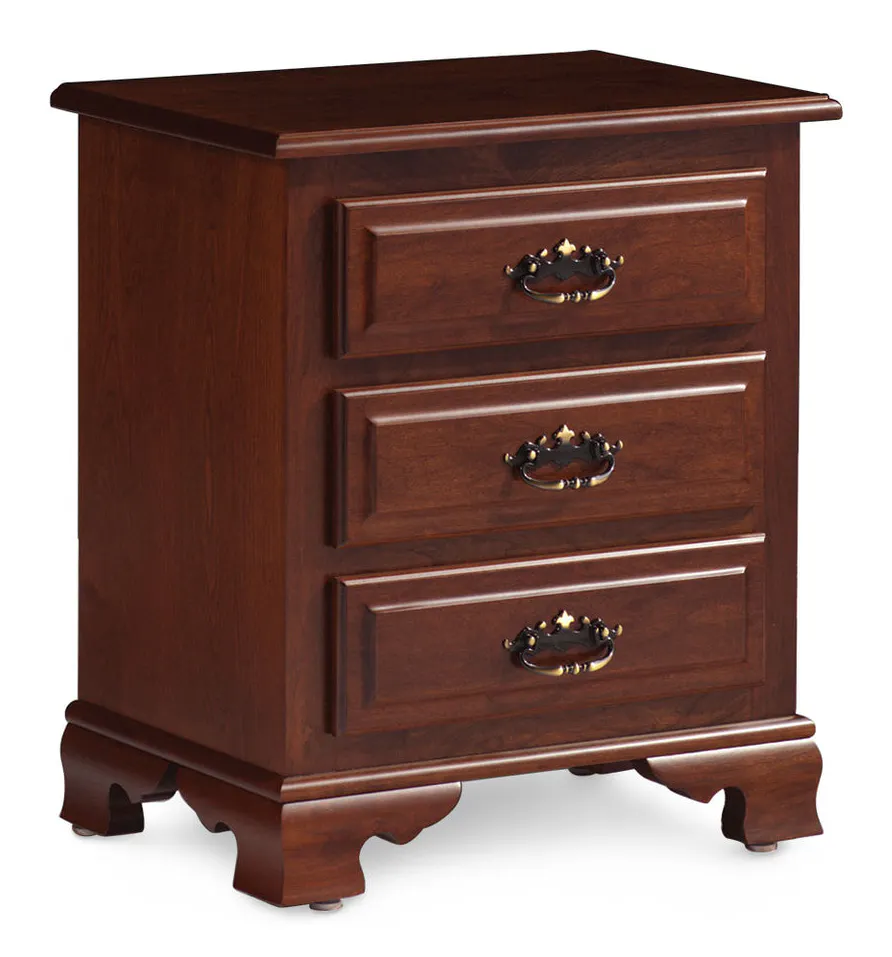 Simply Amish ME319BC Classic Nightstand with Drawers Simply Amish ME319BC Classic Nightstand with Drawers