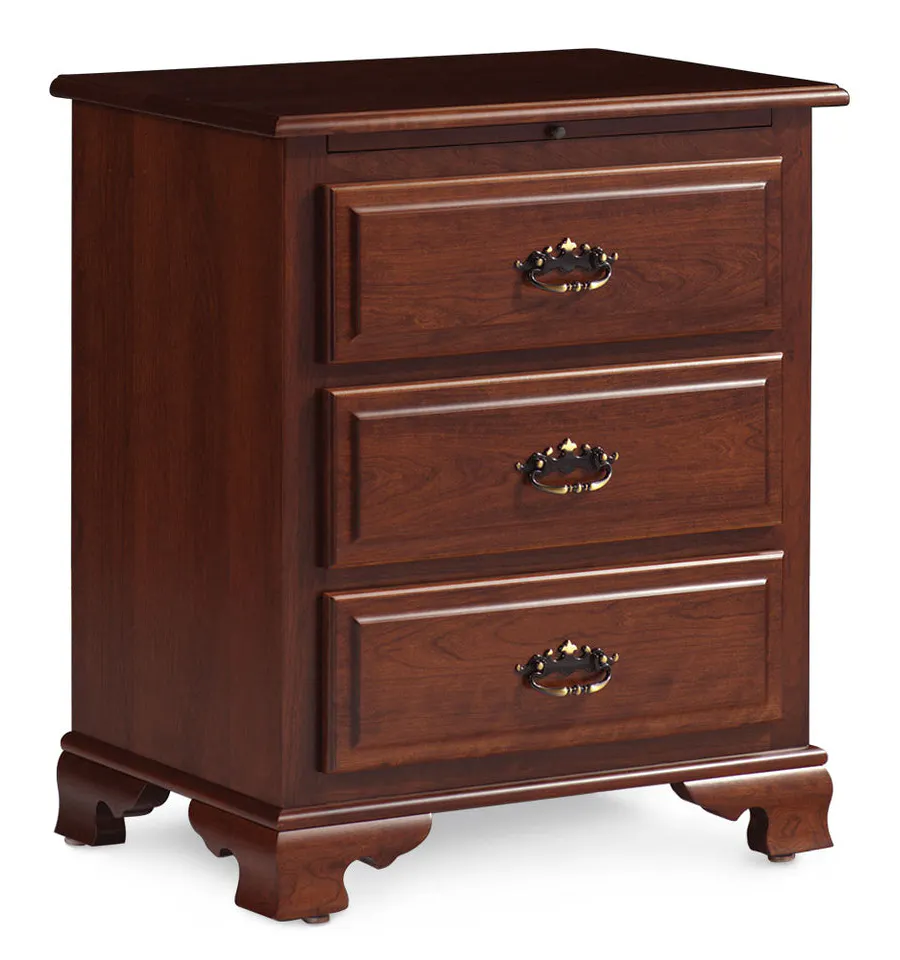 Simply Amish ME3319SBC Classic Deluxe Nightstand with Drawers Simply Amish ME3319SBC Classic Deluxe Nightstand with Drawers