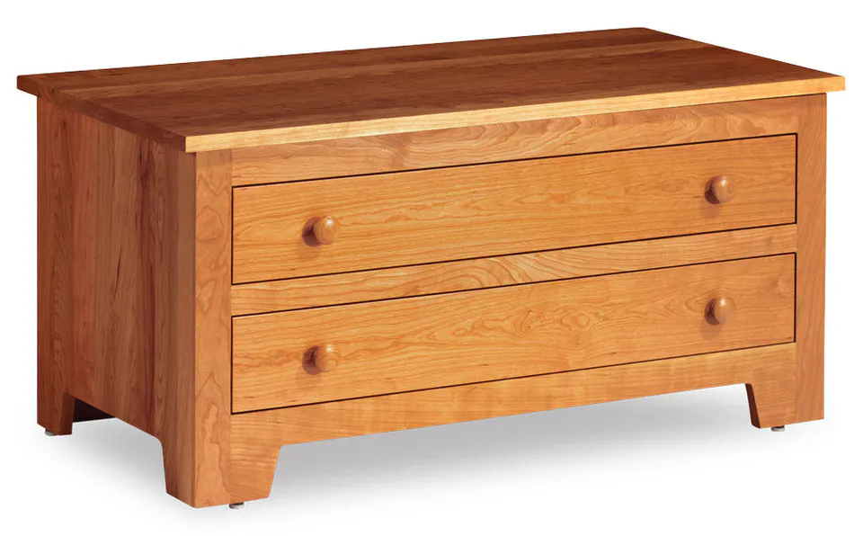 Simply Amish ME837BC-L Shaker Blanket Chest with False Fronts w/ Leather Cushion Seat Simply Amish ME837BC-L Shaker Blanket Chest with False Fronts w/ Leather Cushion Seat