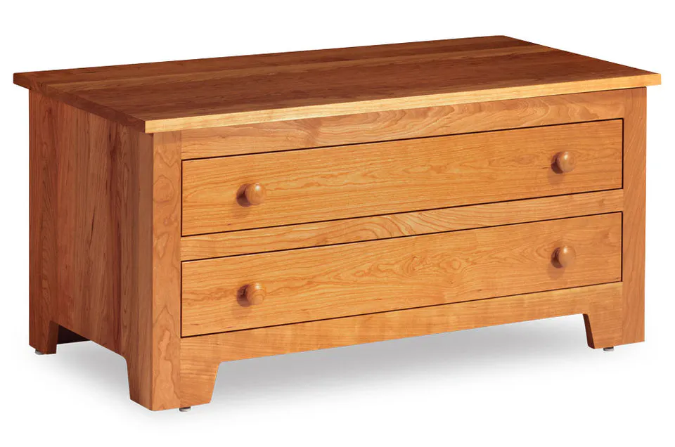 Simply Amish ME837BC-L Shaker Blanket Chest with False Fronts w/ Leather Cushion Seat Simply Amish ME837BC-L Shaker Blanket Chest with False Fronts w/ Leather Cushion Seat