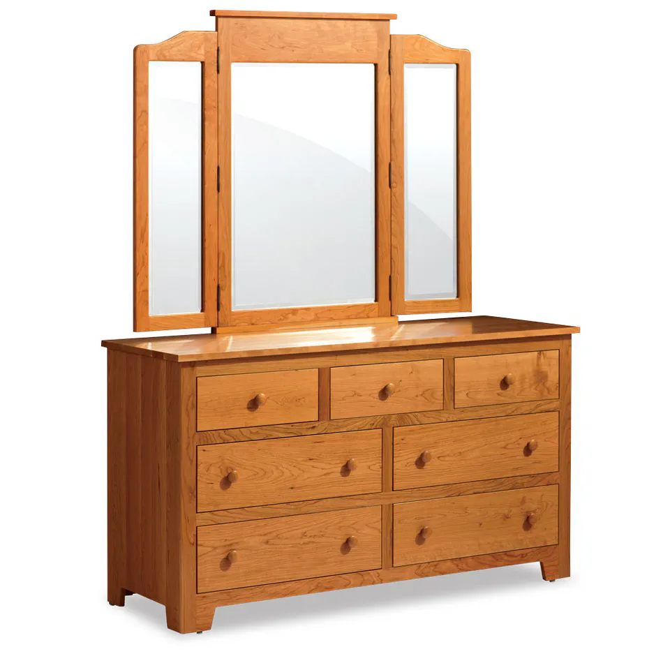 Simply Amish ME8816-68D Shaker 7-Drawer Dresser, 69.5″