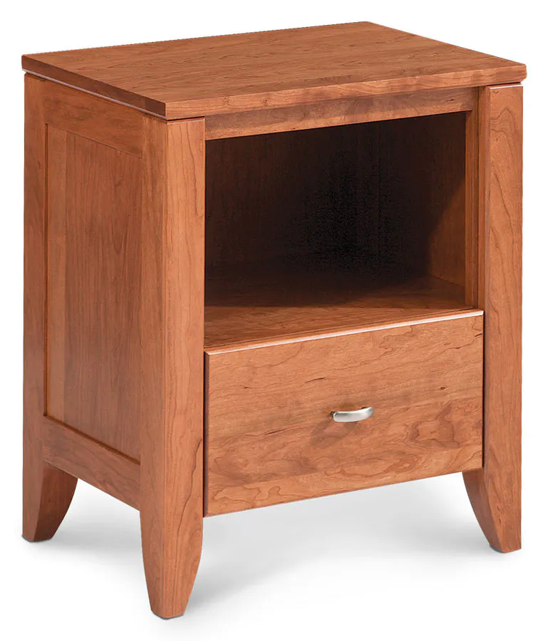 Simply Amish MEJ05NS Justine Nightstand with Opening Simply Amish MEJ05NS Justine Nightstand with Opening