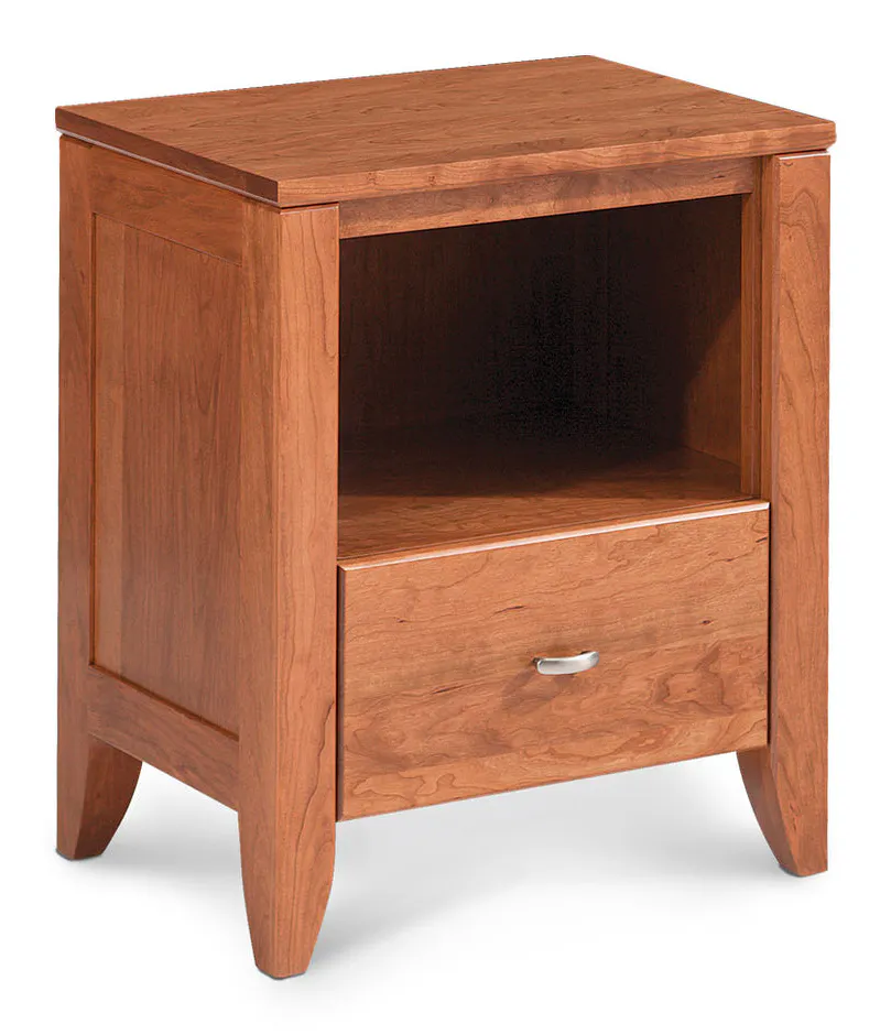 Simply Amish MEJ05NS Justine Nightstand with Opening Simply Amish MEJ05NS Justine Nightstand with Opening