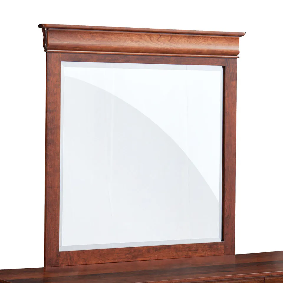 Simply Amish MELP30-L Louis Philippe Dresser Mirror, 50″