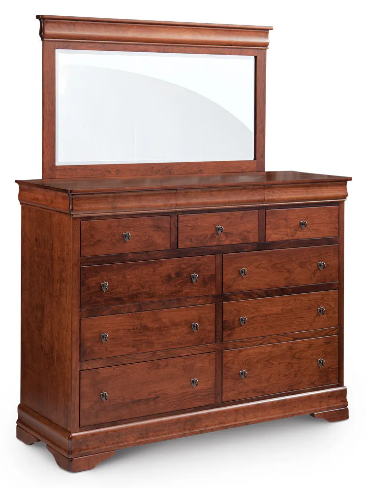 Simply Amish MELPLBM Louis Philippe Bureau Mirror, 64" Simply Amish MELPLBM Louis Philippe Bureau Mirror, 64"