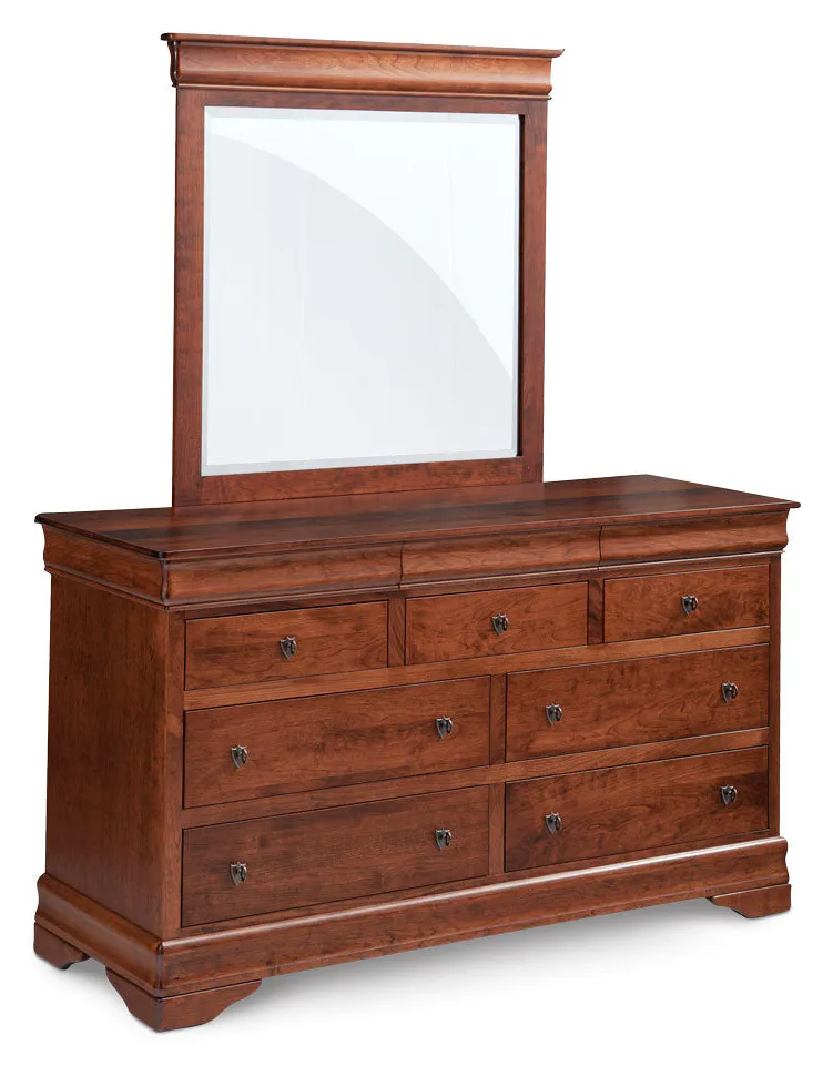Simply Amish MELP30-L Louis Philippe Dresser Mirror, 50" Simply Amish MELP30-L Louis Philippe Dresser Mirror, 50"