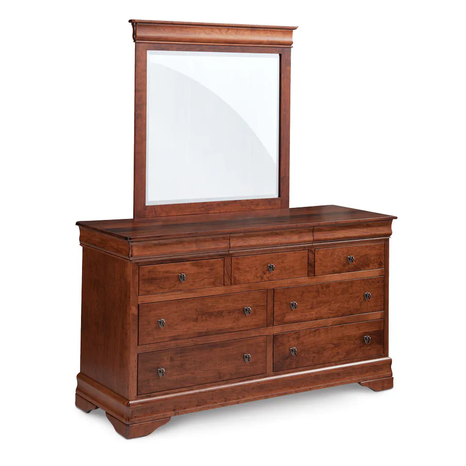 Simply Amish MELP716D-70 Louis Philippe 7-Drawer Dresser, 72″