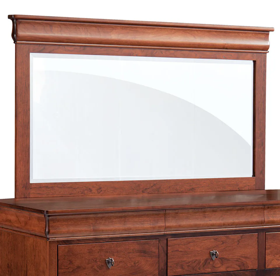 Simply Amish MELPLBM Louis Philippe Bureau Mirror, 64" Simply Amish MELPLBM Louis Philippe Bureau Mirror, 64"