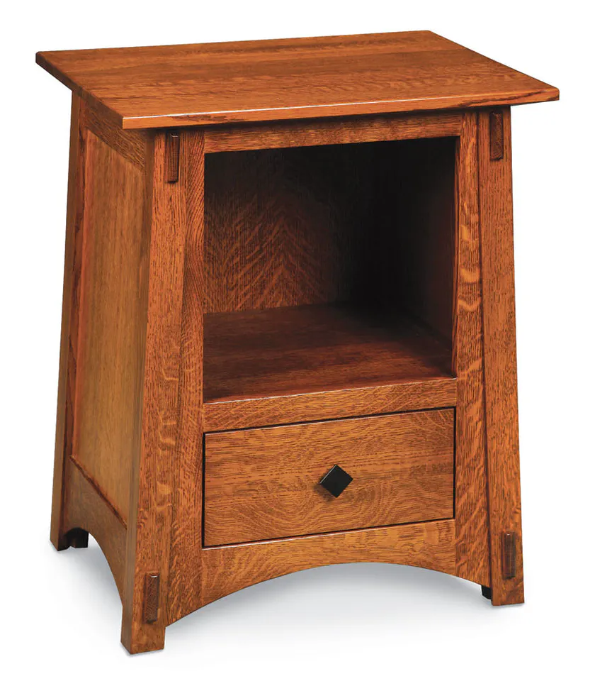 Simply Amish MEM05NS McCoy Nightstand with Opening Simply Amish MEM05NS McCoy Nightstand with Opening