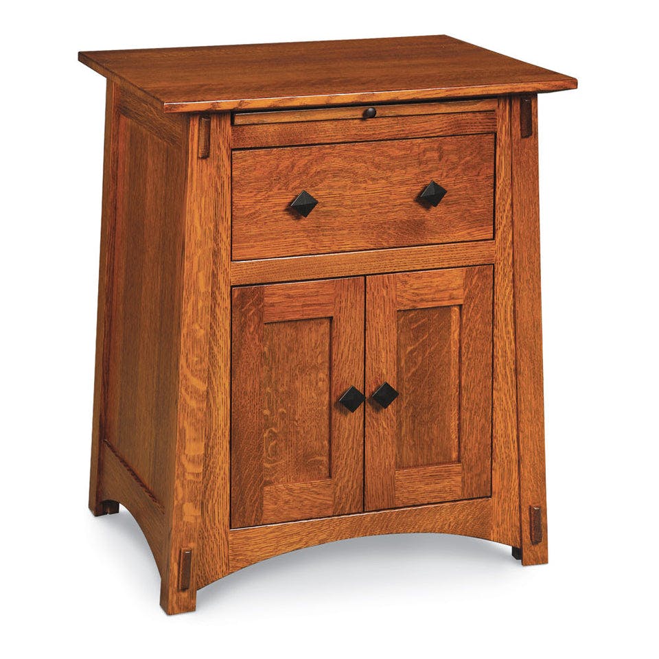 Simply Amish MEM18DNS McCoy Deluxe Nightstand with Doors