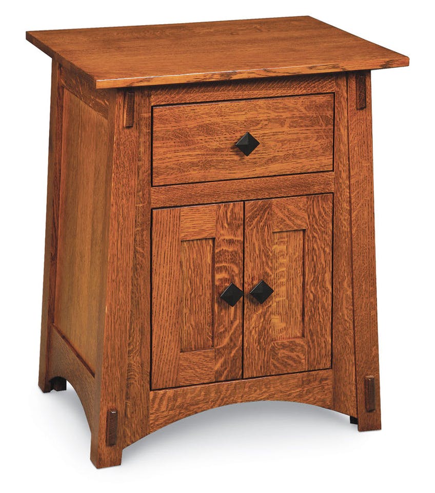 Simply Amish MEM18NS McCoy Nightstand with Doors Simply Amish MEM18NS McCoy Nightstand with Doors
