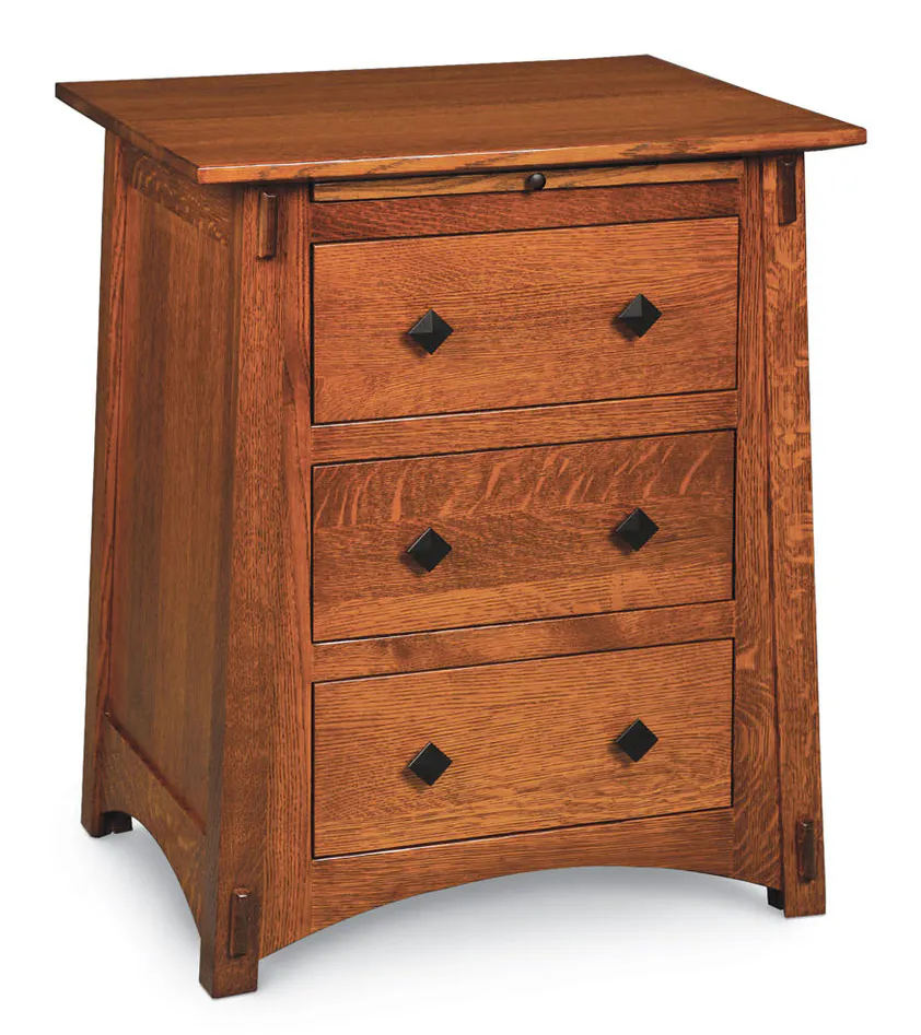 Simply Amish MEM19DBC McCoy Deluxe Nightstand with Drawers Simply Amish MEM19DBC McCoy Deluxe Nightstand with Drawers