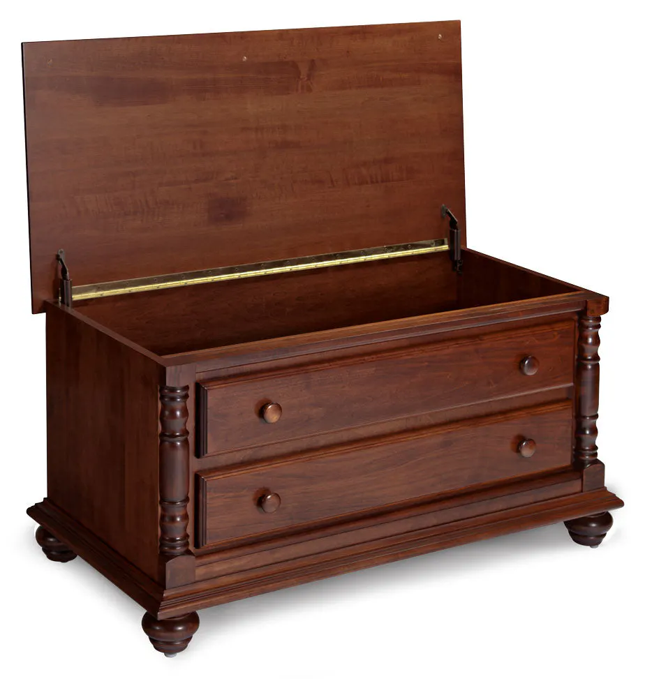Simply Amish MES37BC-W Savannah Blanket Chest with False Fronts Simply Amish MES37BC-W Savannah Blanket Chest with False Fronts