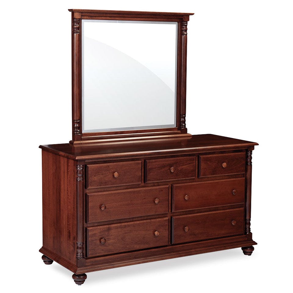 Simply Amish MES716D-60 Savannah 7-Drawer Dresser, 60″