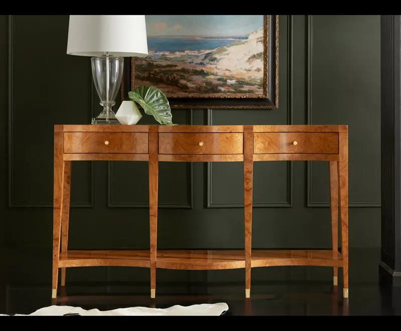 Modern History MH1006F02 Serpentine Console Olive Ashe Modern History MH1006F02 Serpentine Console Olive Ashe