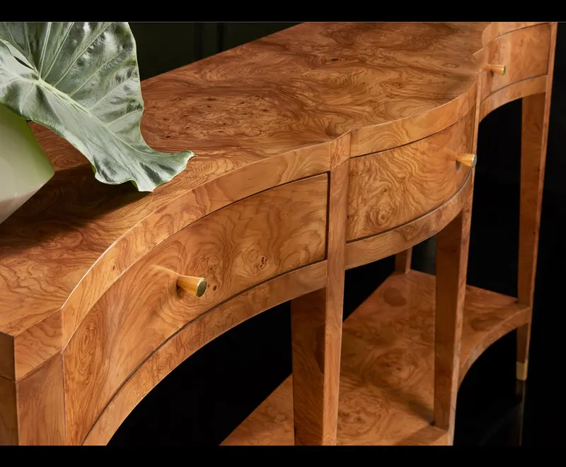 Modern History MH1006F02 Serpentine Console Olive Ashe Modern History MH1006F02 Serpentine Console Olive Ashe