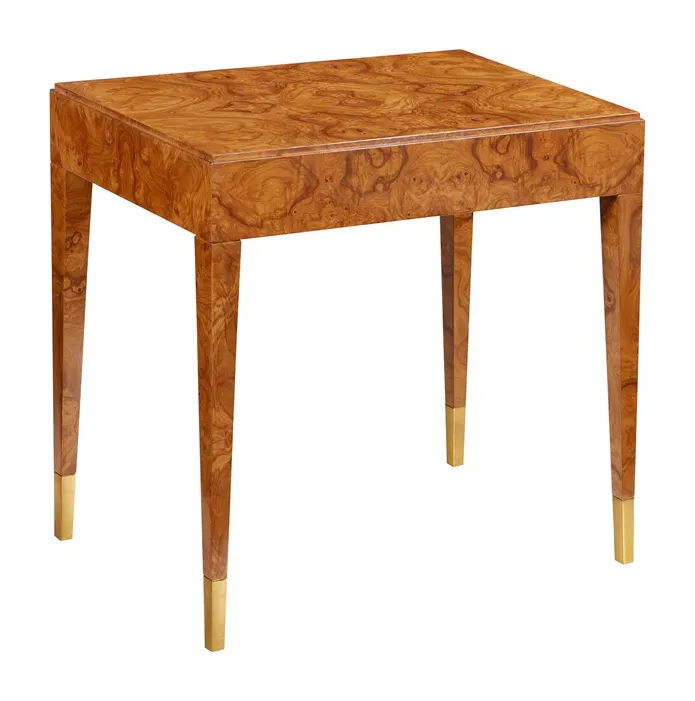 Modern History MH1070F02 Selena End Table Olive Ashe Burl Modern History MH1070F02 Selena End Table Olive Ashe Burl